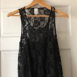 Black lace dress